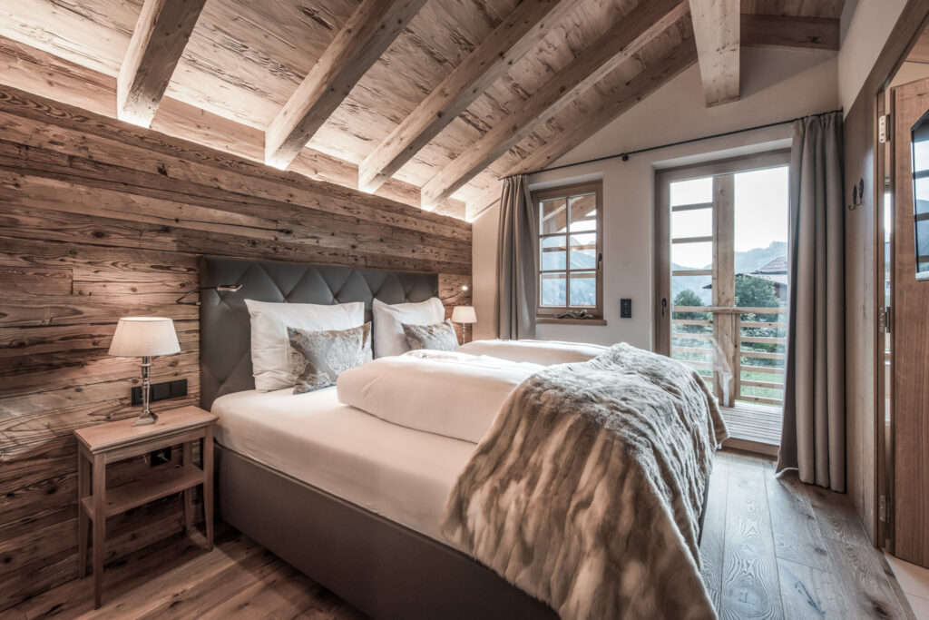 Chalet-Schlafzimmer | Chaletdorf in Vorarlberg