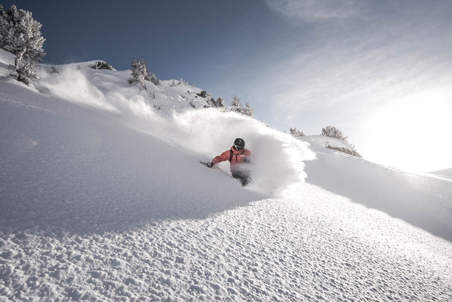 Freerider im Tiefschnee