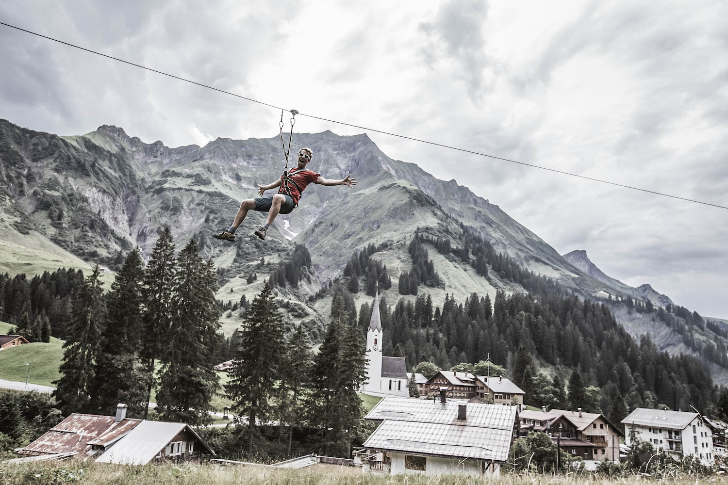 Flying Fox über Schröcken