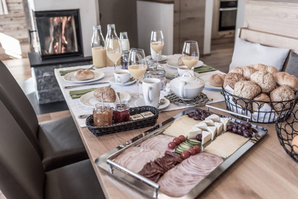 Frühstück im Chalet
