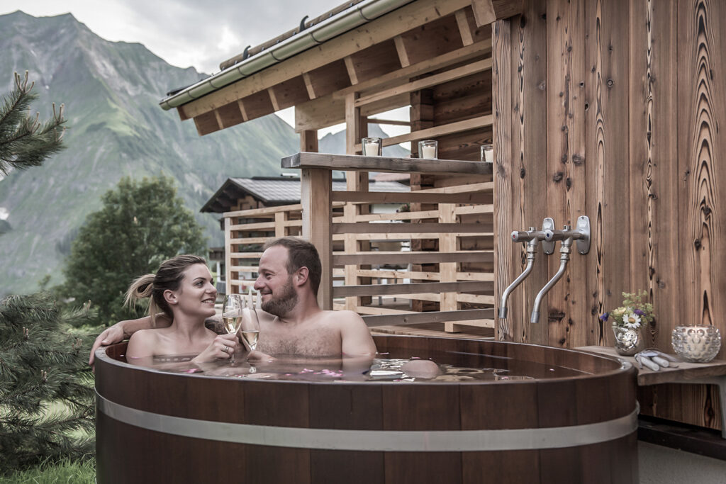 privater Hotpot mit Sternenblick
